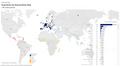 Visualization of Population by Nationalities Map chart